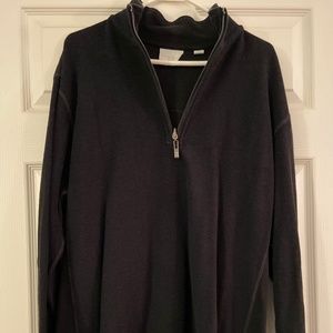 Tommy Bahama, XL, Black, Half-Zip Reversible Sweatshirt